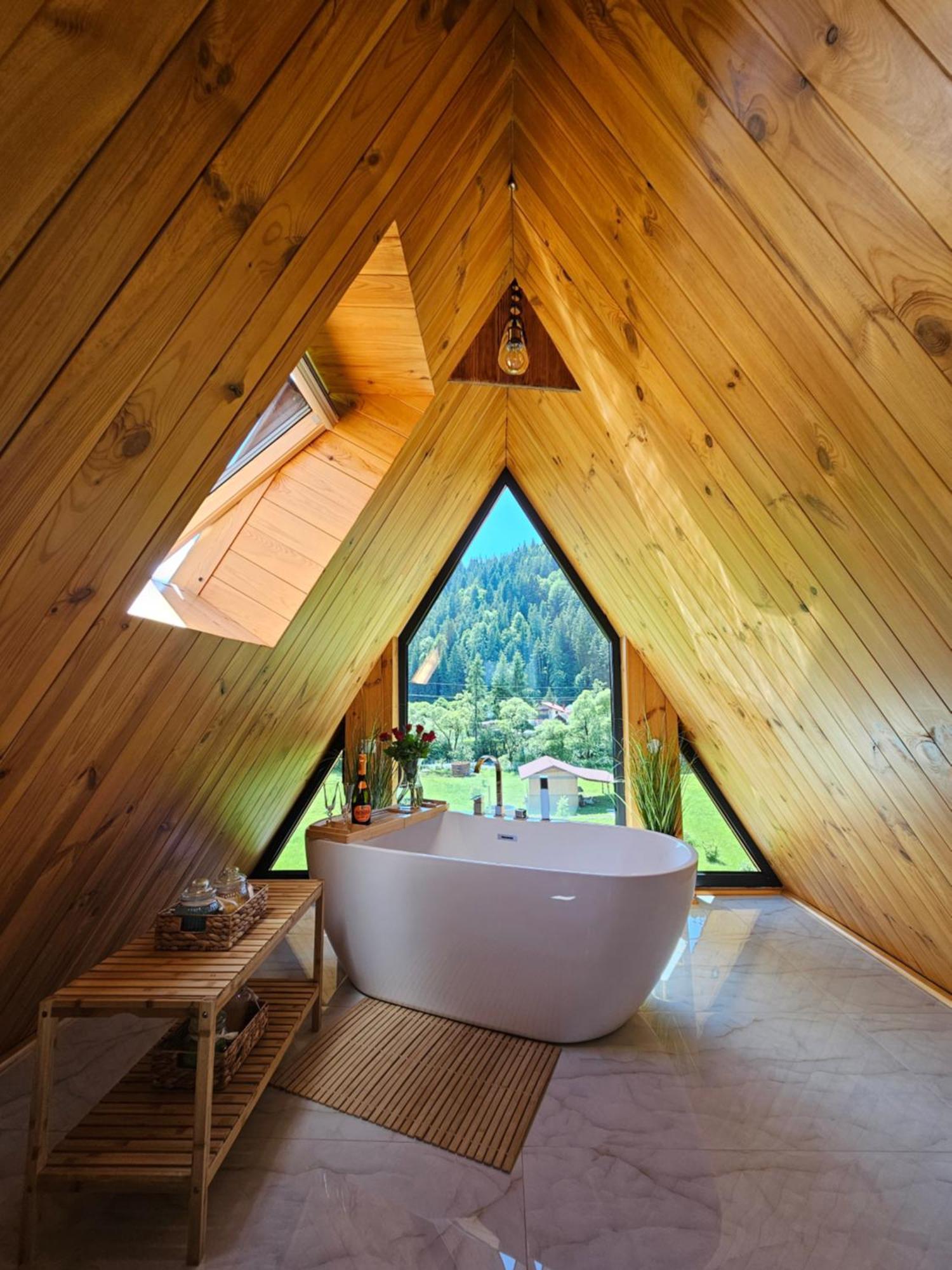 Cabana Cozy Cabin A Frame โตปลีซา ภายนอก รูปภาพ